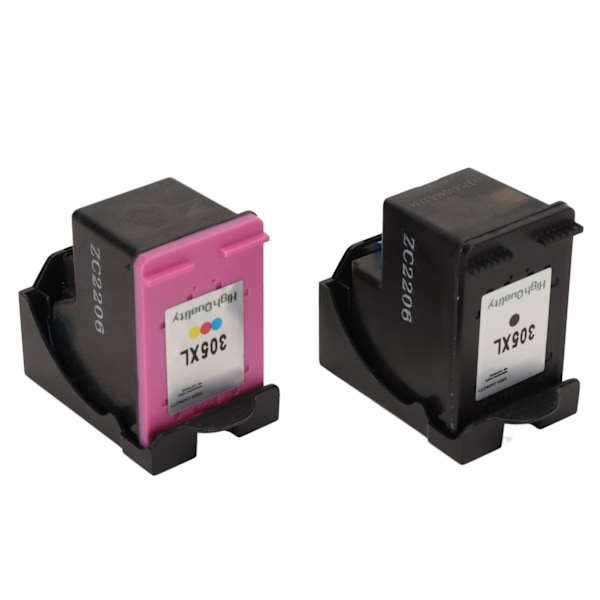 2 st bläckpatroner 305XL färgade svarta utbytespatroner för HP för Deskjet 2755 2725 2723 2722 1255 Plus 4152 4155