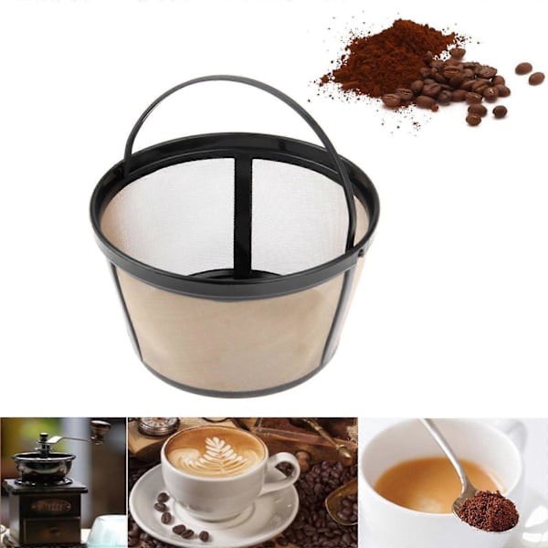 Kaffefilter Universell Permanent med Solid Bunn Designet