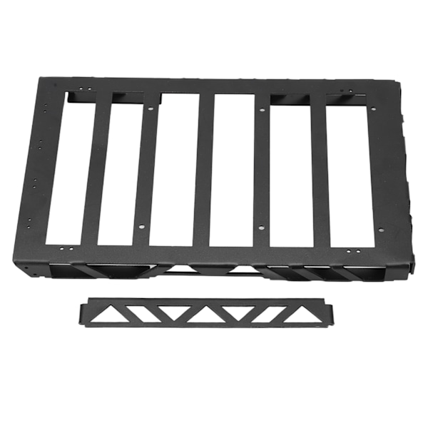 RC-biltaksbagagehållare för 1/10 fjärrkontroll Crawler Car Universal Metal Luggage Carrier Svart