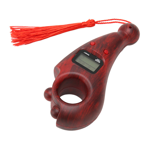 Digital perleteller med dusk LCD Lav støy Slagfast Digital Buddha perleteller for meditasjon Fingerbevegelser Rosewood