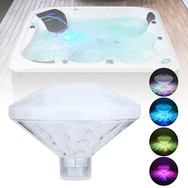 Undervanns fargerike lys Baby badekar LED-lys for basseng dam boblebad spa-lampe