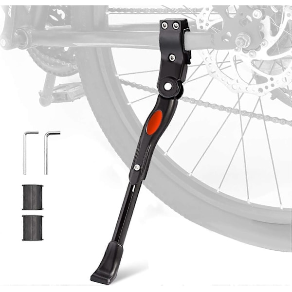 Justerbart cykelstöd i aluminium, bakre sidostöd för cyklar 22\"-27\"