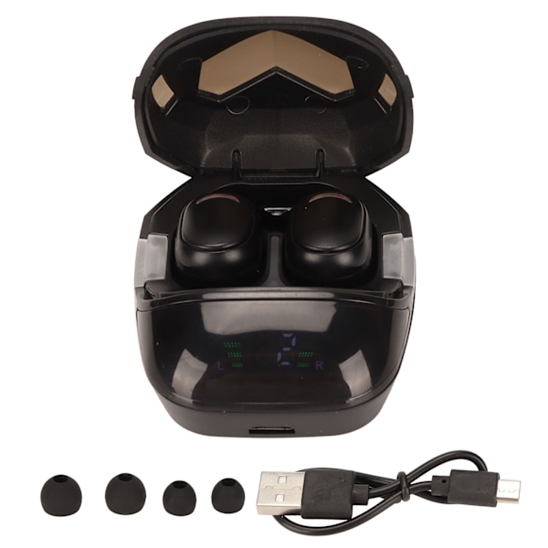Bluetooth-langattomat nappikuulokkeet kosketusohjauksella ja stereolla, langattomat kuulokkeet latauskotelolla