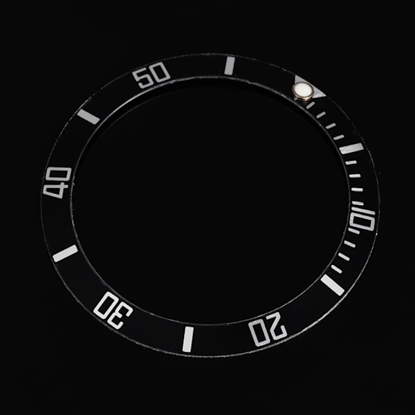 Klocka Armbandsklocka Aluminium Material Loop Bezel Insert Ring Ersättningsdel (Svart)