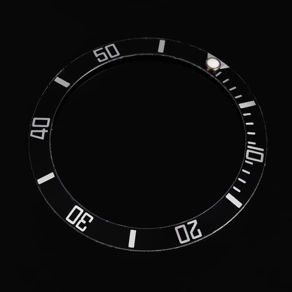 Klocka Armbandsur Aluminium Material Loop Bezel Insert Ring Ersättningsdel (Svart)