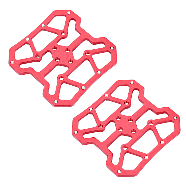 1 Pari Alumiiniseos Pyörä Bicyle Clipless Poljin Alusta Adapterit SPD:lle (Punainen)