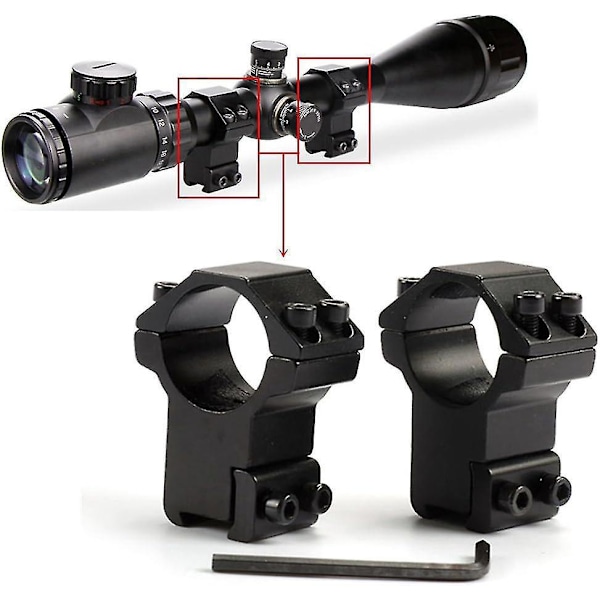 2X Kikkertsikte Monteringsringer for 11mm Metallskinne | Fruugo DE