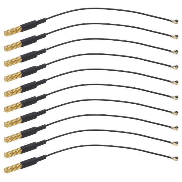 10 STK semi-innebygd fjærantenne 433470MHZ IPEX-grensesnitt rent kobber RG1.13 for LoRa-modul