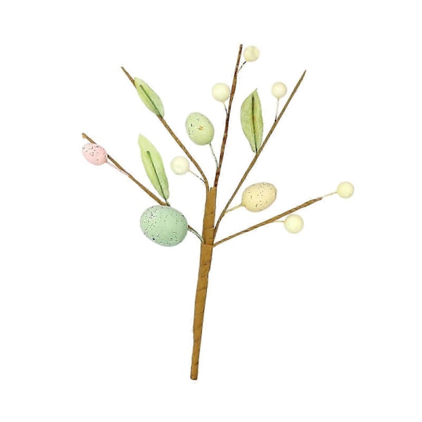 Kunstig påsketre gren påskeegg blomsterplukker for studierom bryllup rosa grå oransje egg rosa grønne egg