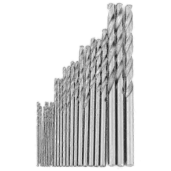 16 st 0,8-1,5 mm Hss Cylindriskt Skaft Elektriskt Verktyg Spiralborrar