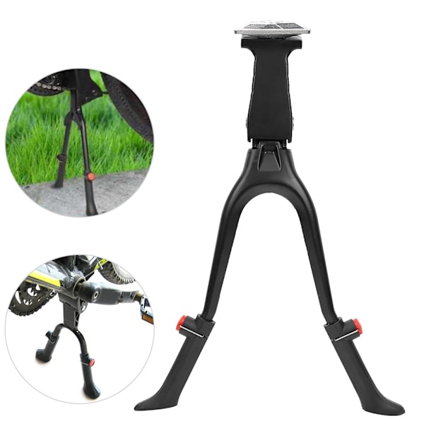 Lettvekts justerbar sykkelsidestativ Dual Leg Kickstand Tilbehør for 26-tommers sykkel