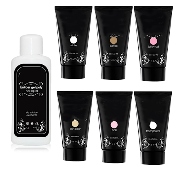 30 ml nopea kynsienpidennyysgeeli, helppo poistaa manikyyri UV-geelilisävaruste (ruusunpunainen)