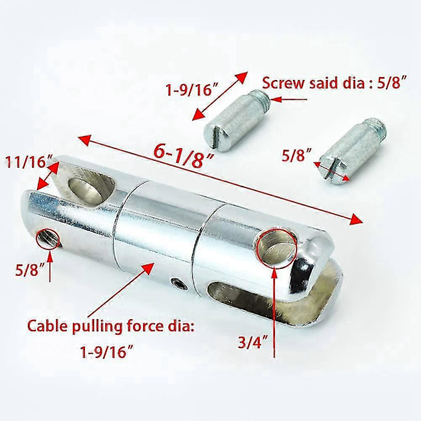 Kabeltrekksvirvel Wire Breakaway Swivel 5 Ton - 1 stk