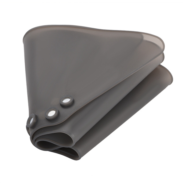 Mjuk salongsfrisyr Axelomslagsmagnet Spänne Design Hårklippning Neck Cape (grå)