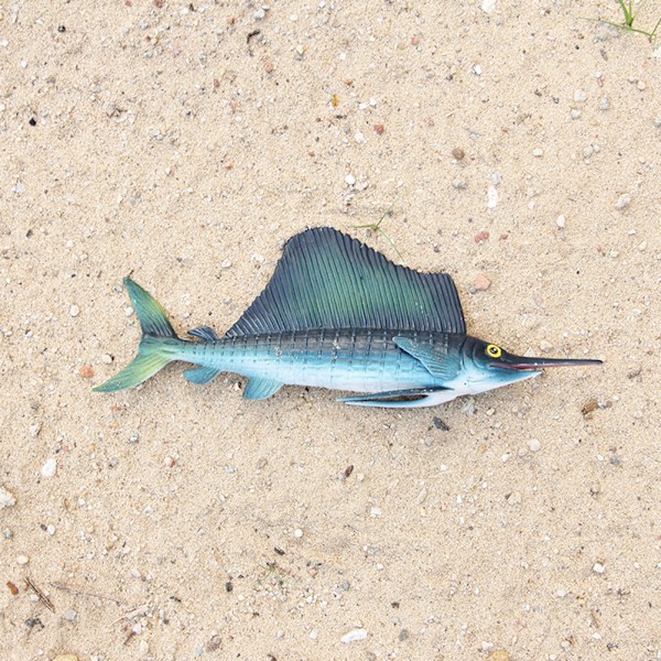 Marine Organism Sailfish Fish Swordfish Model Resin Sea Life Animals Monster Toys Collection Gift