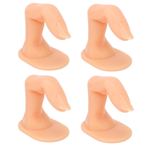 50 stk Nailed False Fingers Practice Fingre for Hand Nail Art Training Display Dekoration