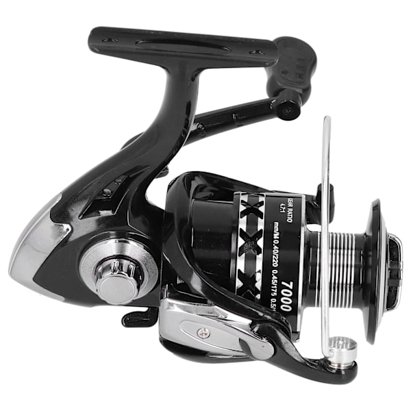 Spinningshjul 4.7:1 Gear Ratio Foldbar Metal Arm Fiskehjul Fiskeri TilbehørX7000