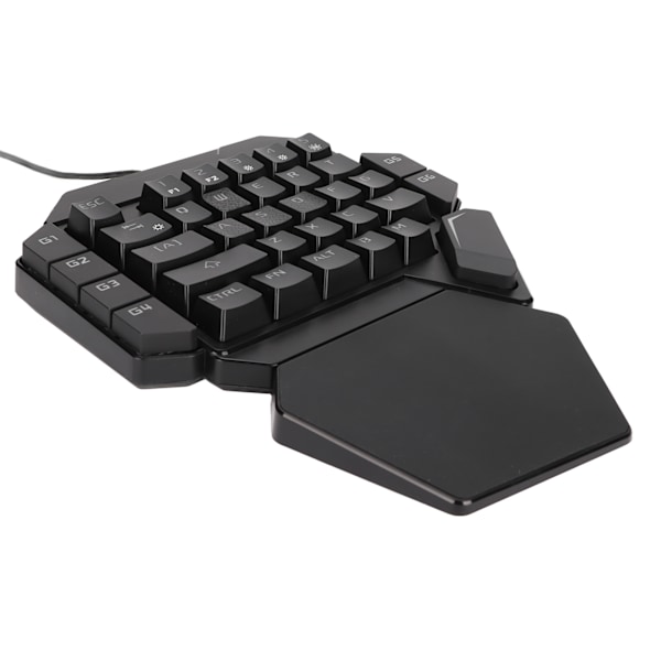 Enhands tangentbord med en hand 35 tangenter Noggrann känslig kontroll 6 programmerbara tangenter Ergonomisk design Halvt tangentbord