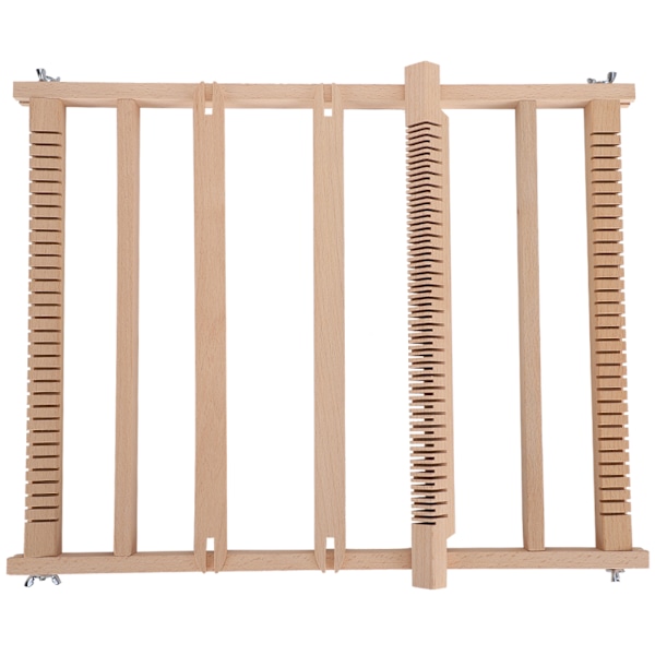 Vävramssats Bokträ Barnens DIY-leksaksstickmaskin Handgjord gobelängvävare