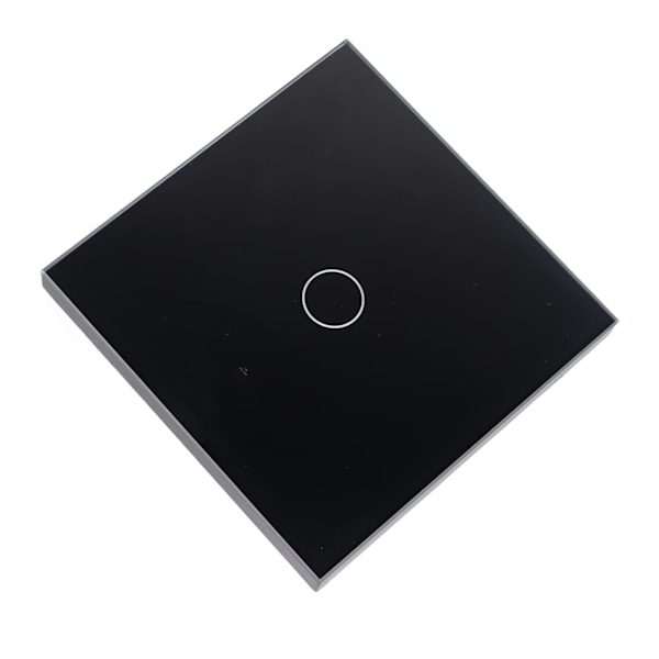 Trådløs WiFi-kontakt med RF433-kontrol, der understøtter timing-nedtælling, universel smart touch-kontakt 90-250V sort touch-kontrol