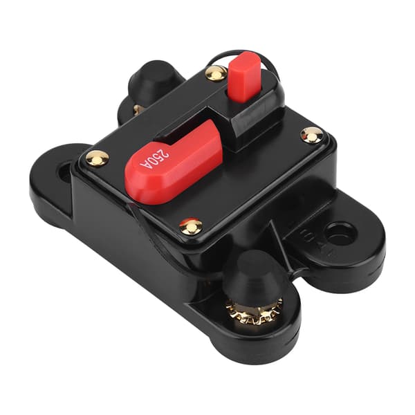 DC12V afbryder til bil, marinebåd, cykelstereo, lydnulstillingssikring 250A