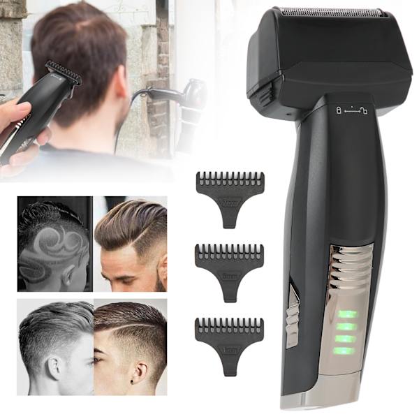 2 i 1 hår skäggklippare Trimmer USB sladdlös professionell salong hårklippningsverktyg