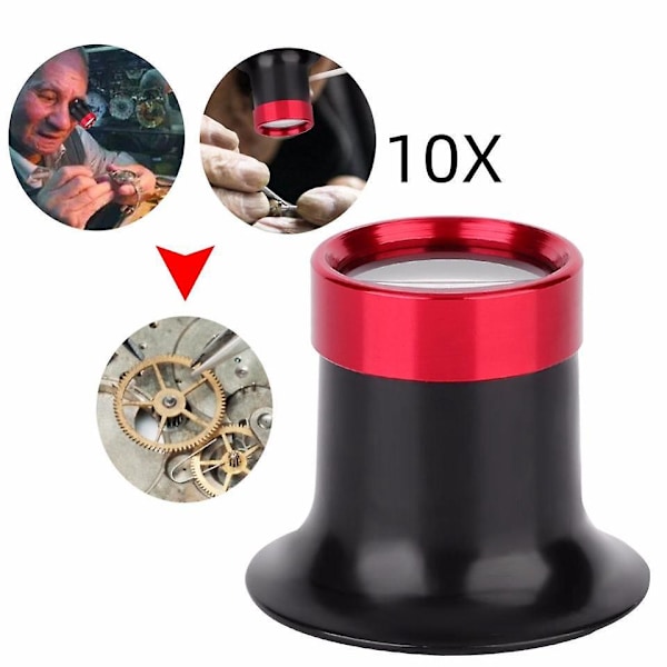 10x Forstørrelsesglas i Aluminium - Urmagerværktøj