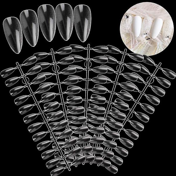 Professionel Transparent Oval Falske Negle Tips Display Stativ til Manicure Dekoration DIY