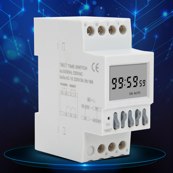 TM627 Cycle Time Controller Strømbryter Timer Intelligent Switch Timer 50Hz AC220V