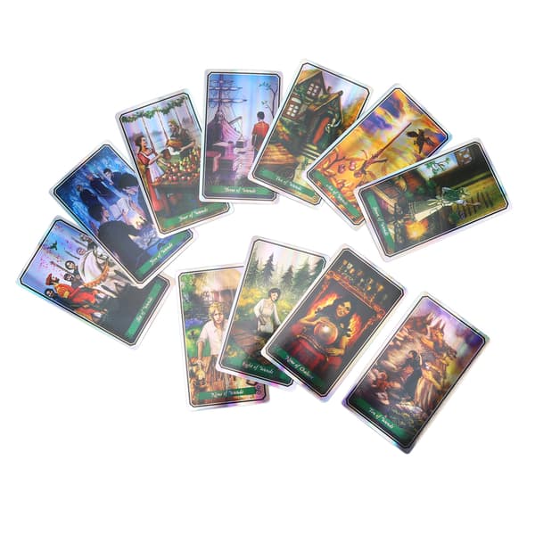 78st Tarotkortlek Engelska Ödesdivination Spådom Spelkort för Familj Vänner Fest