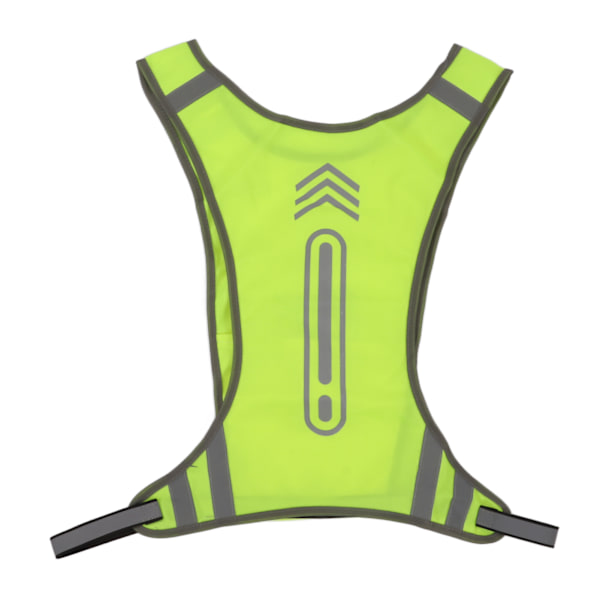 Utendørs nattridning løpende reflekterende vest sikkerhetssikkerhet fluorescerende gul sportvest