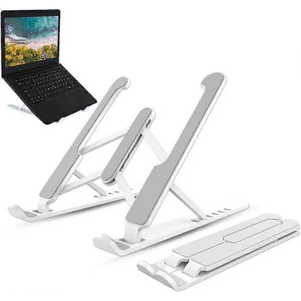 Laptopställ Portabel ABS Ergonomisk Laptop Riser Laptop Hållare Justerbar Vikbar Ventilerad