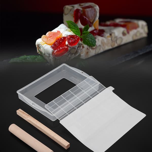 Silikon Nougatform Nonstick Matte DIY Sjokolade Candy Verktøy Tre Rullestift Sett
