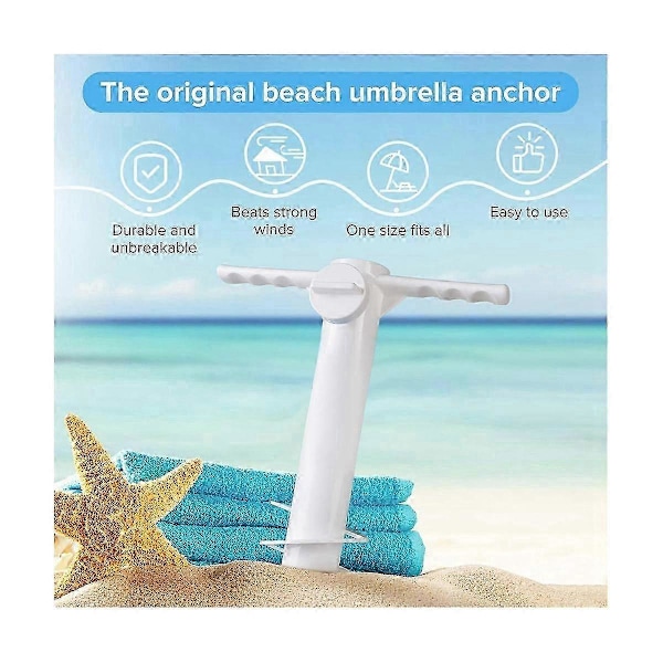 5 Spin Strandparasolfod med Krogindsatser Spiral Parasoludstyr Parasol Jordanker Trav