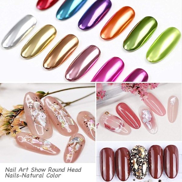 240 stk. negltips displaystativ - Profesjonell oval negllakkpalett for DIY manikyrtilbehør