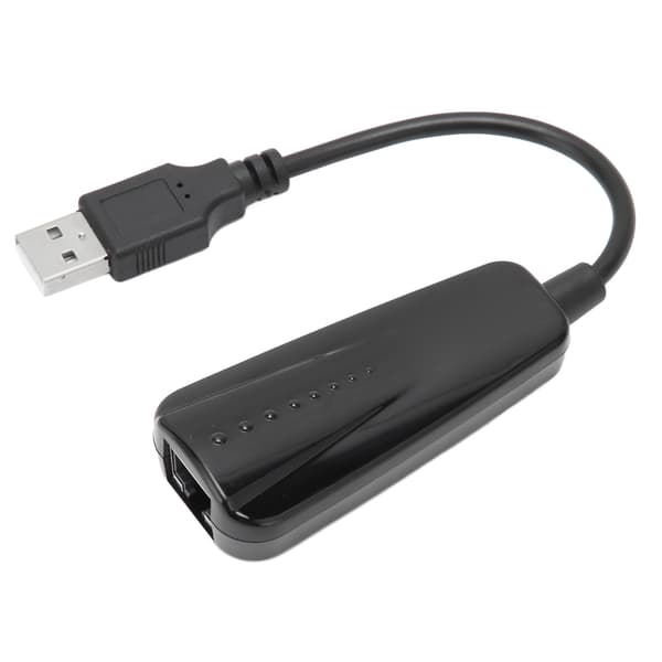 USB til Ethernet-adapter USB 2.0 til 10/100 Mbps Pluggbar LAN Nettverksadapter Kompatibel for Windows for Linux for OS X
