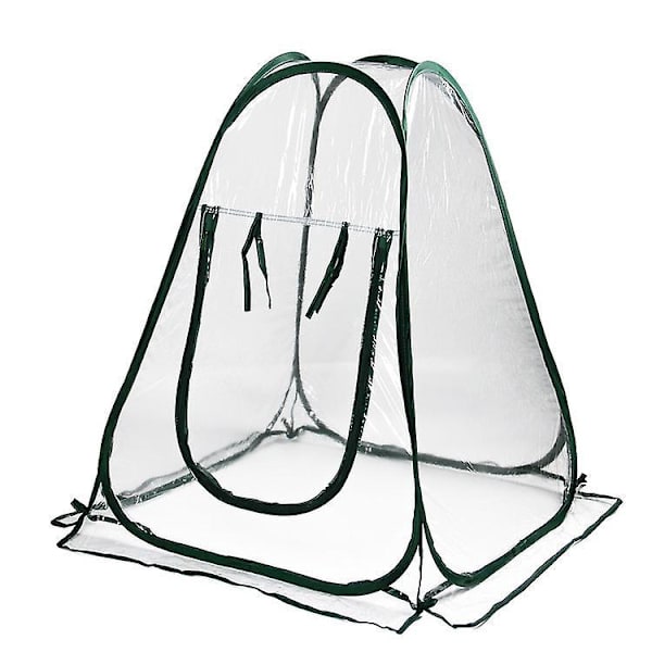 Bærbart PVC Mini Drivhus - Indendørs/Udendørs Flower Shelter, 70 X 80 cm