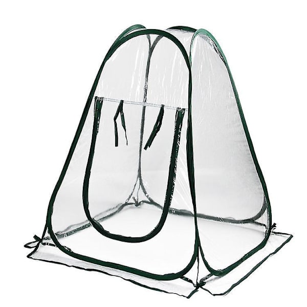 Bärbart PVC-miniväxthus - Blomsterskydd inomhus/utomhus, 70 X 80 cm