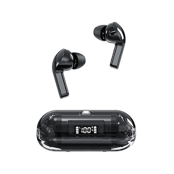 Läpinäkyvät Bluetooth 5.3 -kuulokkeet mikrofonilla, USB PD Type-C -laturi iPhone-, Samsung-, Huawei- ja kannettaville tietokoneille