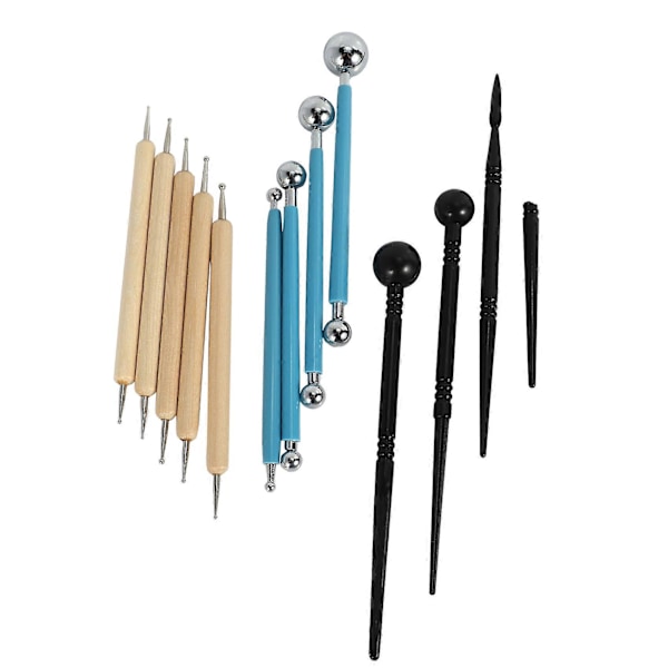 13x Kugle Stylus Dotting Værktøjer, Ler Keramik Modellering Sæt