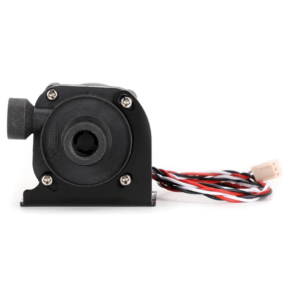 G1/4in Mini Vattenpump Dator DC Borstlös Vattenkylningspump med Hastighetslinje Vänster Vattenutlopp