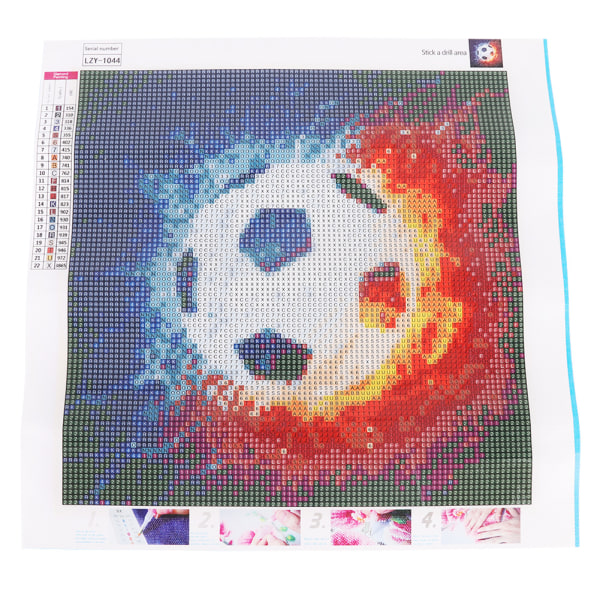 DIY Fotballmønster 5D Full Drill Diamantmaleri Broderi Malerier Bilder Kunst Håndverk for Hjem Veggdekor