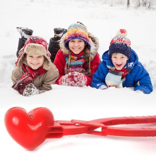 Love Heart Snowball Maker - Lag perfekte snøballer med letthet!