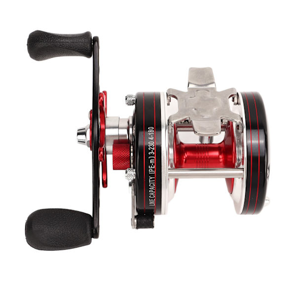 Baitcasting fiskerulle i metall, Baitcasting rulle, helt i metall, tvärgående bete rulle för flod sjö höger hand