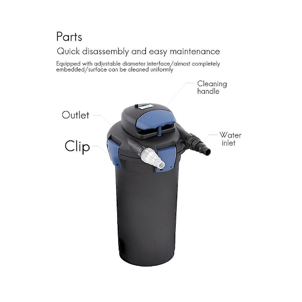 Til BioPress 4000 / PondoPress 5000 Filter Skum Medie Grov Fin Dam Fisk-B7