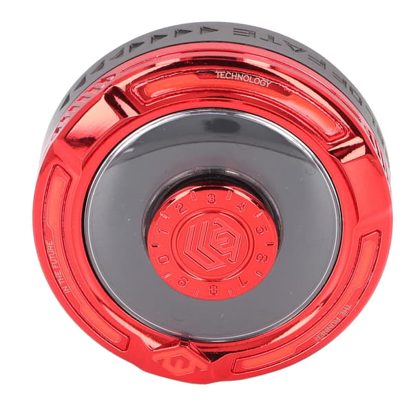 Glow in Dark Night Fingertip Rotating Toy Alloy Ergonomic ADHD Rotation Toy with Violet Light Red