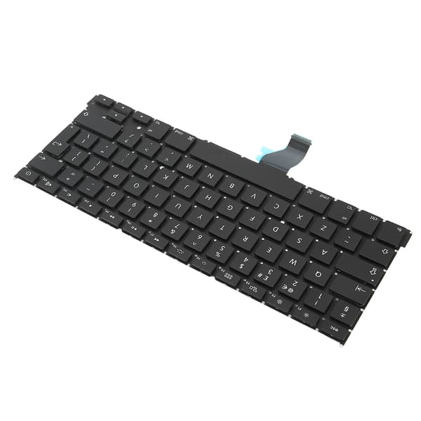 Svart ersättningstangentbord för bärbar dator, brittisk layout, passar för MacBook Pro A1502 13 tum