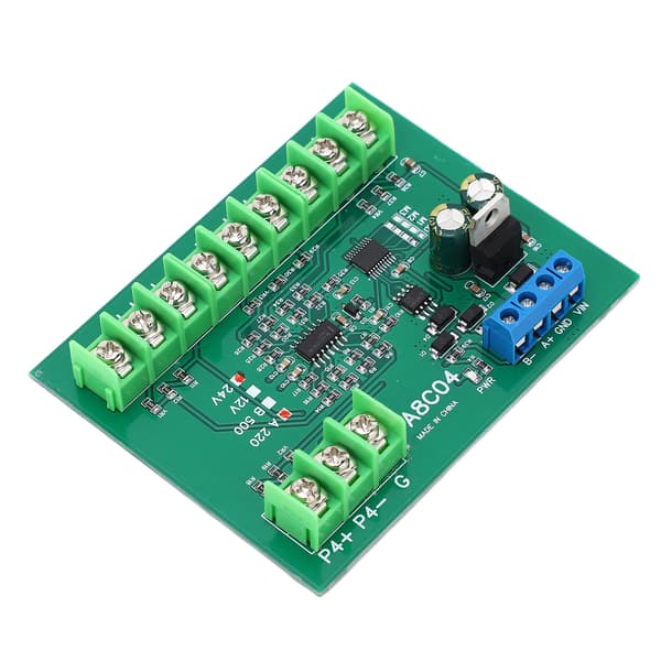 4-kanals PT100 RTD RS485 temperatursensorplade Temp-opsamlingsmodul Modstandssamler A220 -40-220℃ DC24V