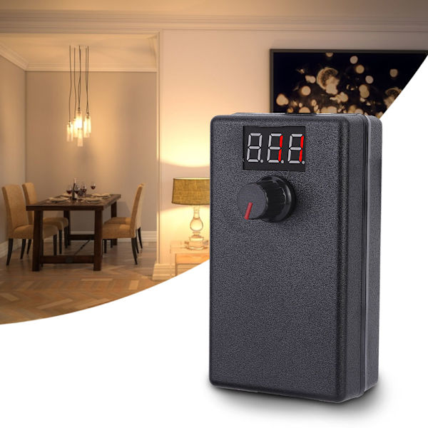 3-12V 2A Vandpumpe Bore Motor Display Skærm Justerbar Strømforsyning med 24W Hastighedsregulerende AdapterEU Stik