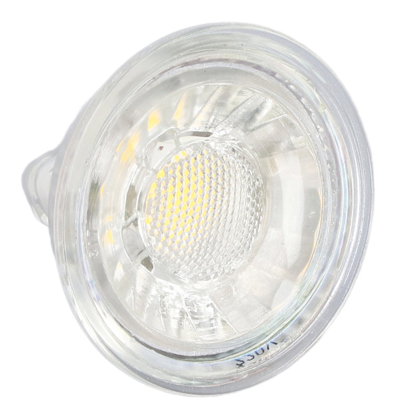 5W COB LED-lampa Glas MR16-lampa Dimbar Spot-lampa för sovrum Vardagsrum 220VVarmt vitt ljus 3000K
